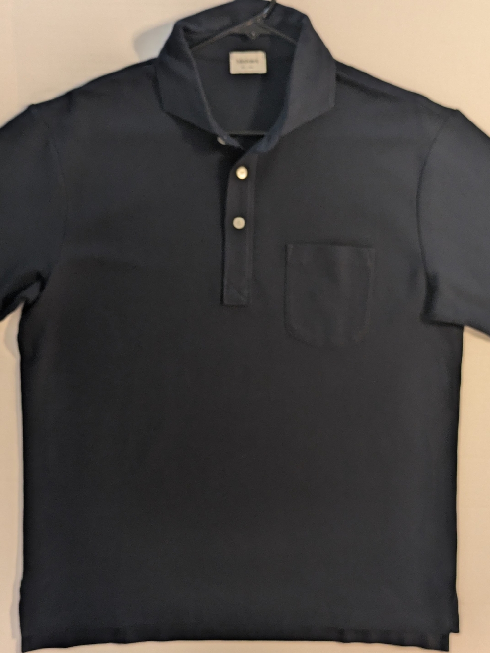 Handvaerk Men's Classic Black Polo Shirt with Chest Pocket- M (NWOT)